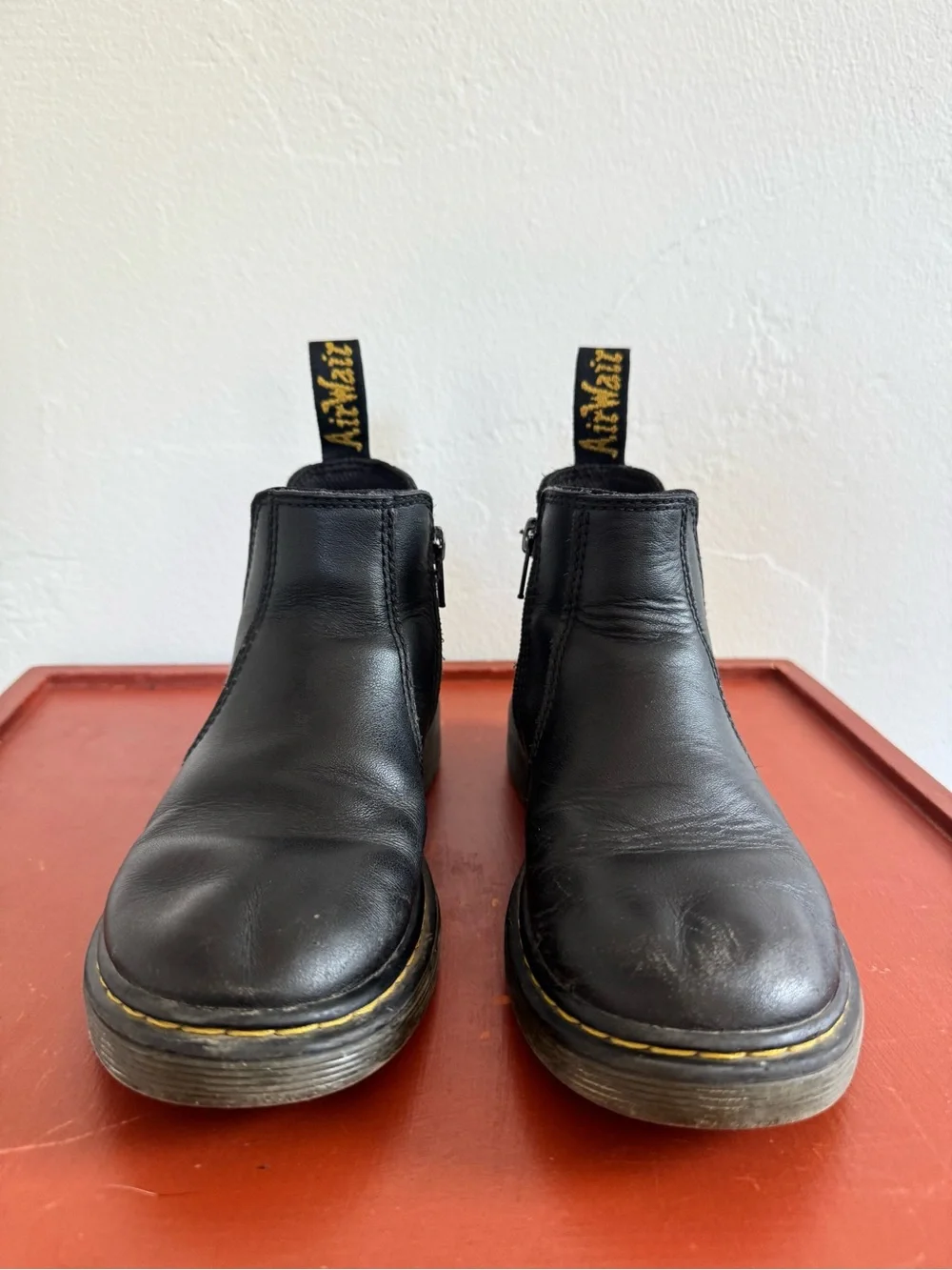 Dr. Martens Softy T Leather Chelsea Boots Black Full Grain Leather 2976J
